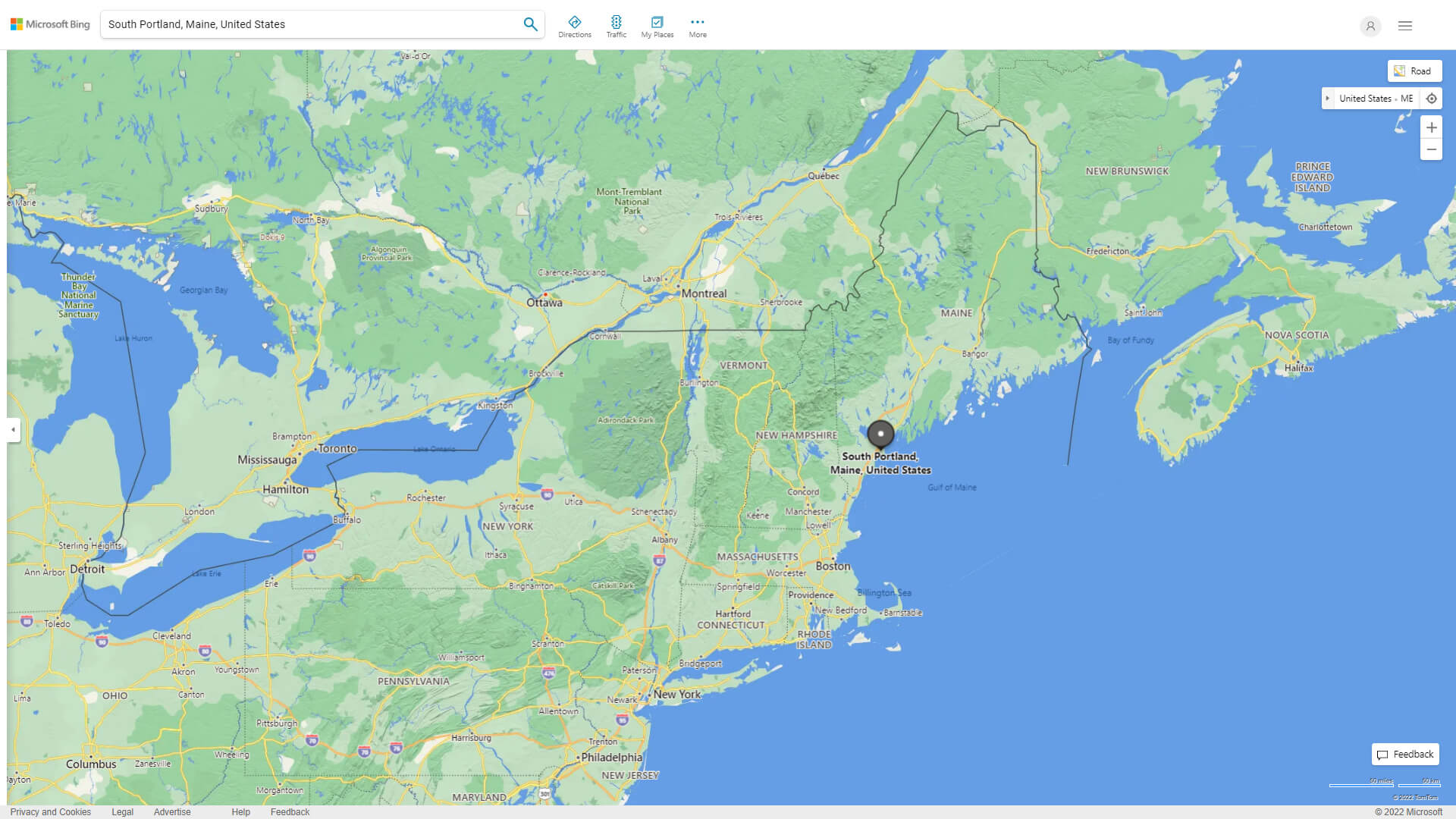 South Portland Map Maine